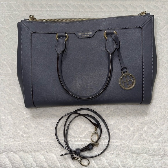 Gorgeous EUC Henri Bendel W. 57th Carryall Satchel - Picture 1 of 9